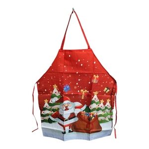 Santa Claus Christmas Baking Apron st. Nick red a-016